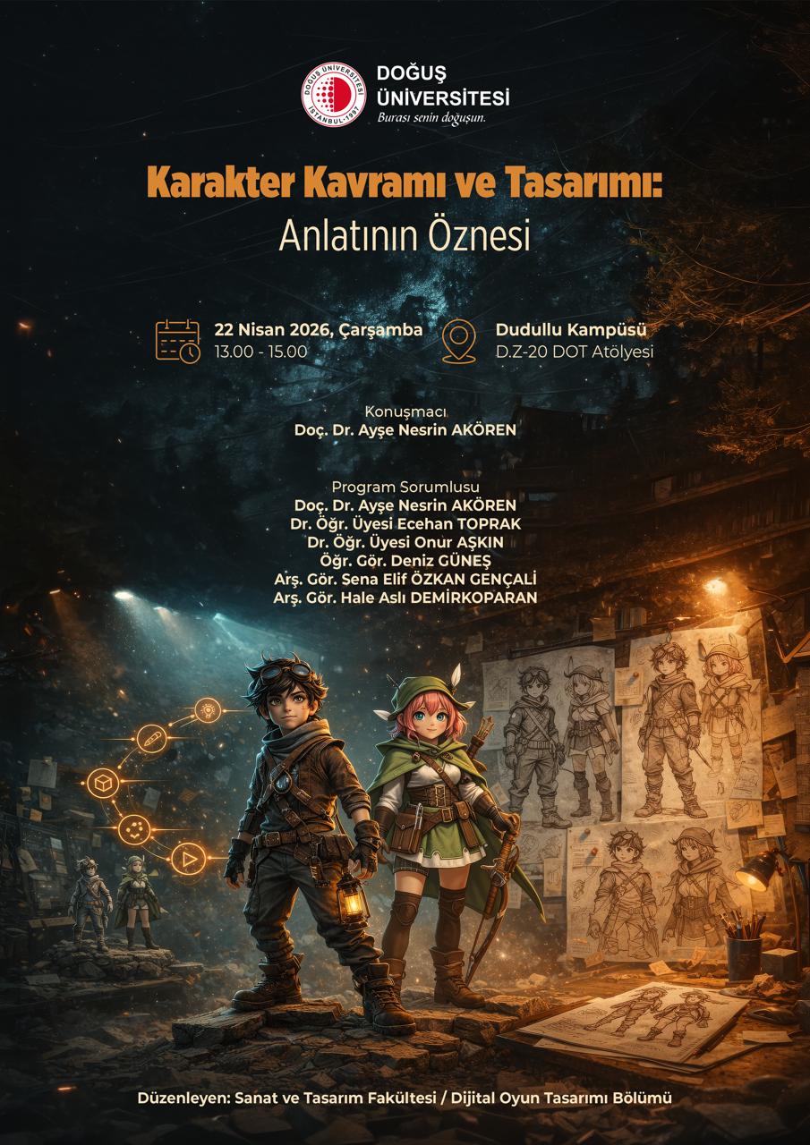 Dijital Oyun Tasarımı Bölümü Karakter Tasarımı Workshop 