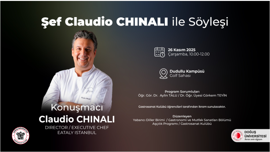 Şef Claudio Chinali ile Söyleşi ve Workshop