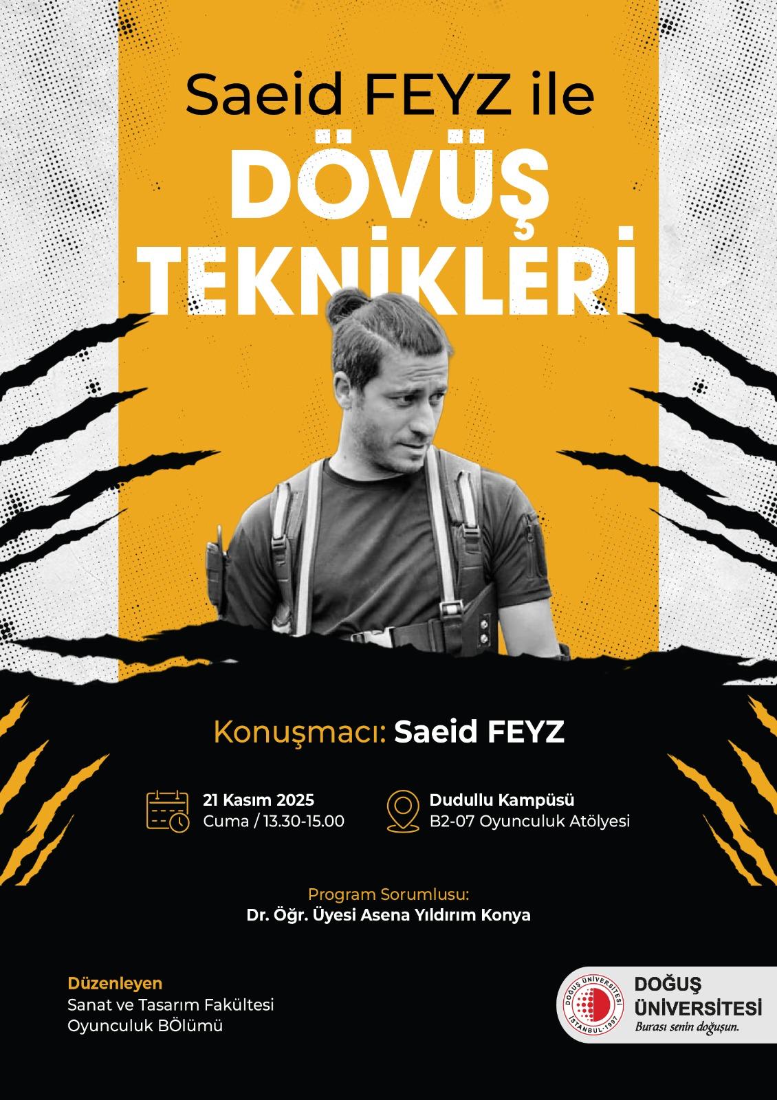 Oyunculuk Bölümü Dövüş Teknikleri Atölyesi-21.11.2025