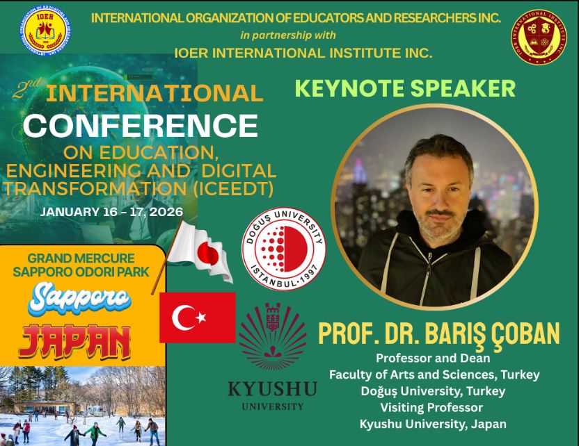 Prof. Dr. Barış Çoban, Japonya’daki 2. ICEEDT Konferansı’na Davetli Konuşmacı Olarak Katıldı. 
